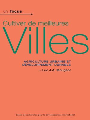 cover image of Cultiver de meilleures villes
